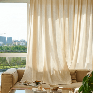 BespokeBlinds Sheer Curtain Window Treatment Drapes for Living Room